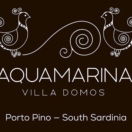 Villa Aquamarina Pintadera Blu Porto Pino Eksteriør bilde